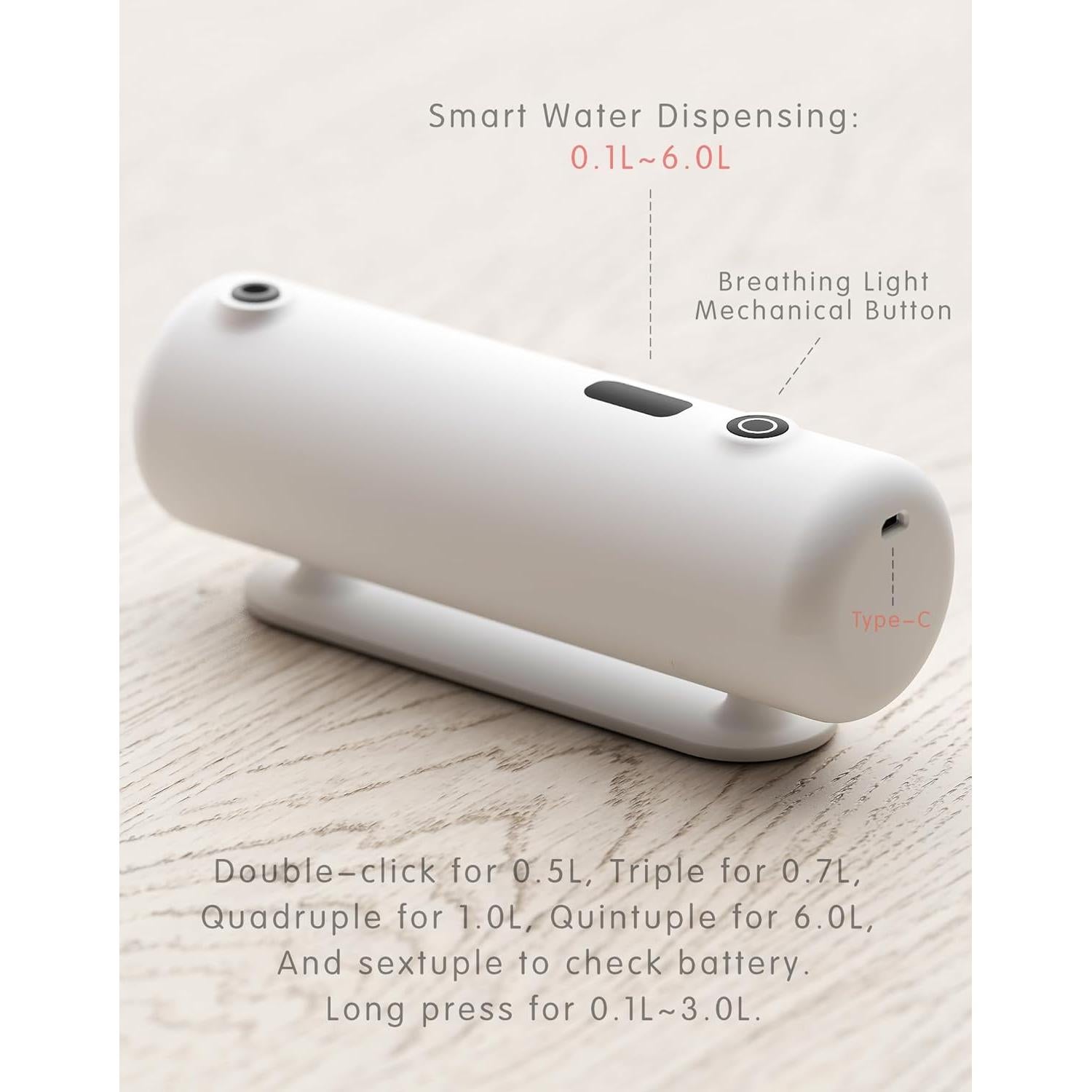 Dispensador de Agua Eléctrico TMASTER 5 Galones USB Tipo-C