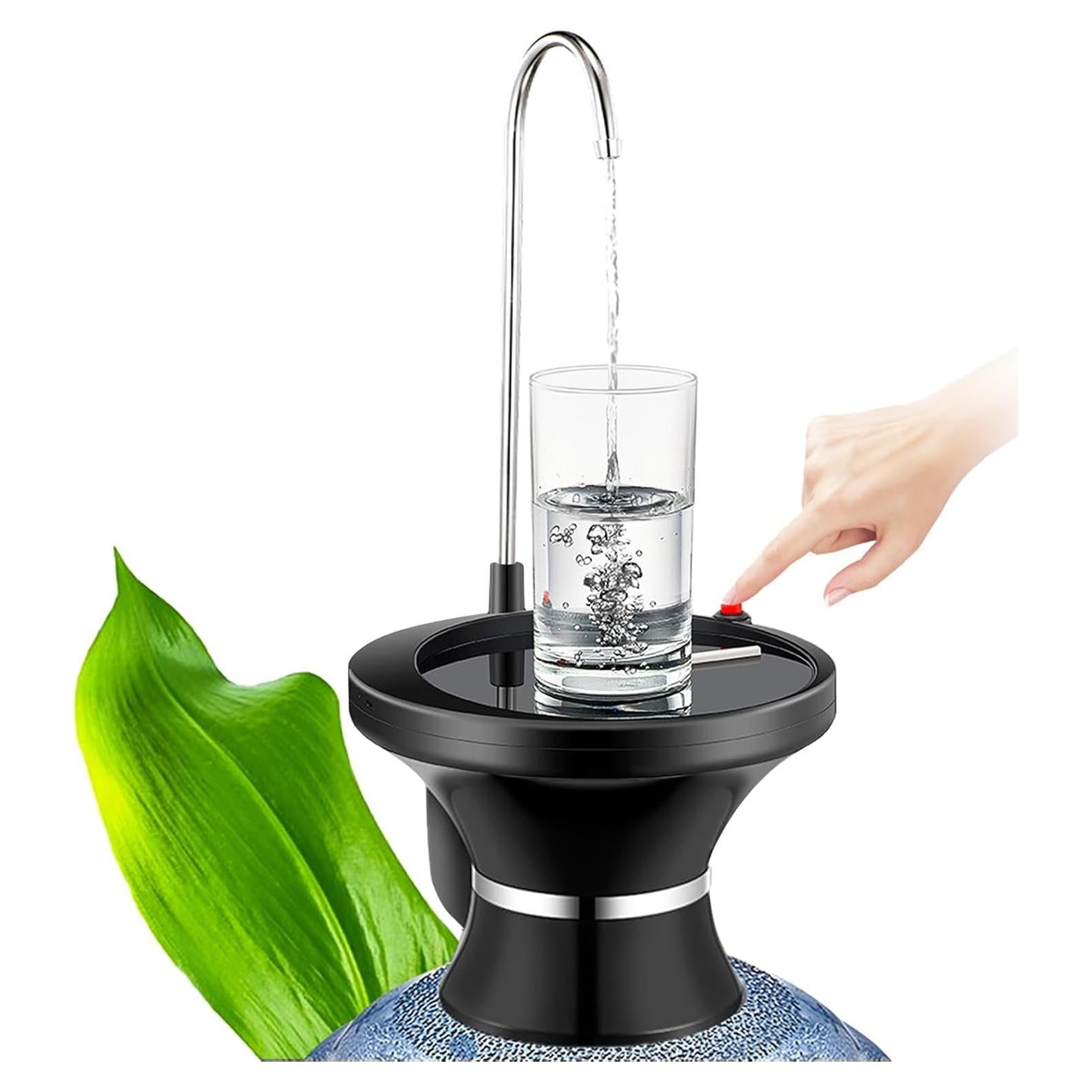 Dispensador de Agua Eléctrico QIQU Negro 5 Galones Recargable USB