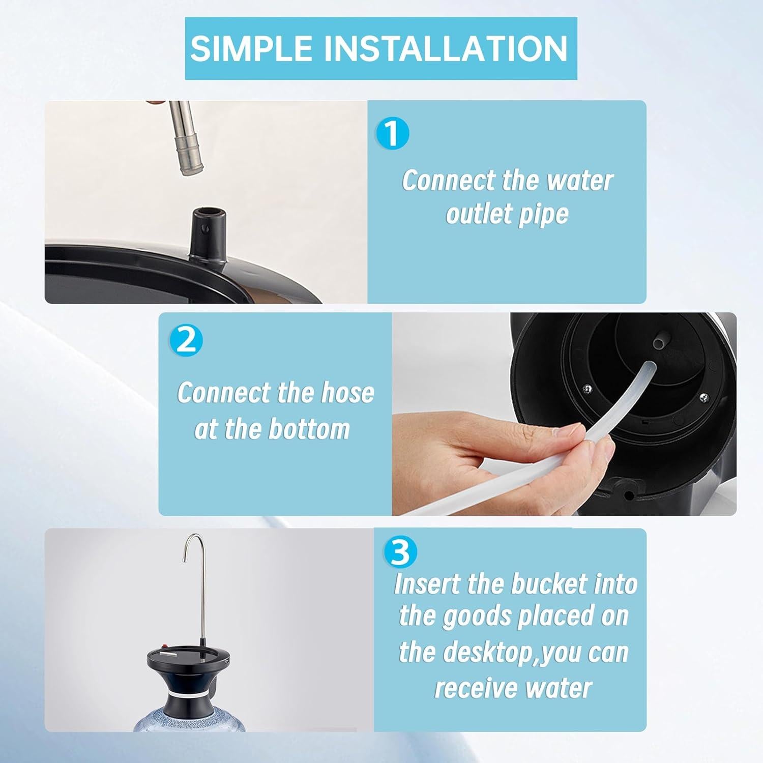 Dispensador Automático de Agua Dommsinon 5 Galones USB