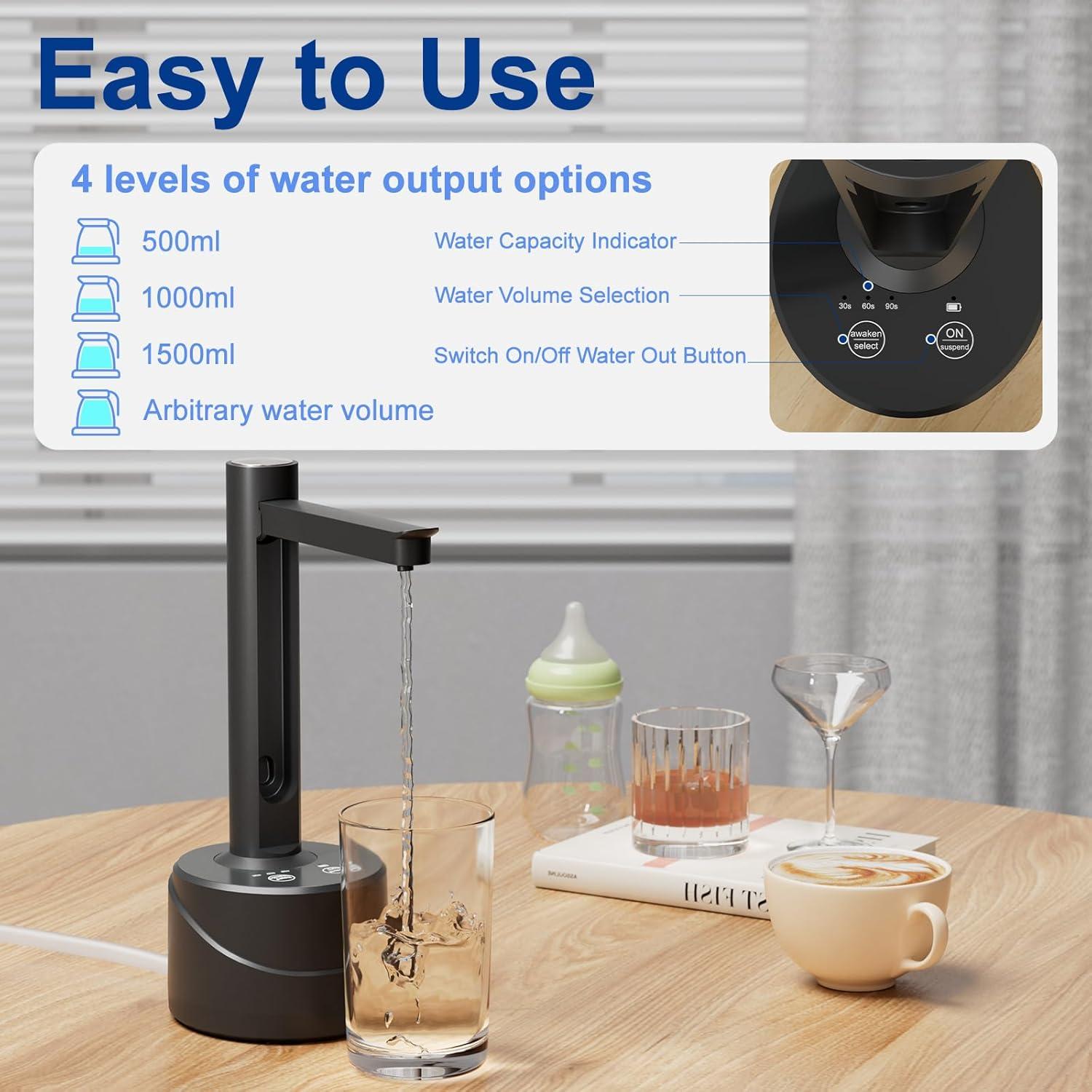 Dispensador de Agua Eléctrico Lartedaux 5 Galones USB Tipo-C