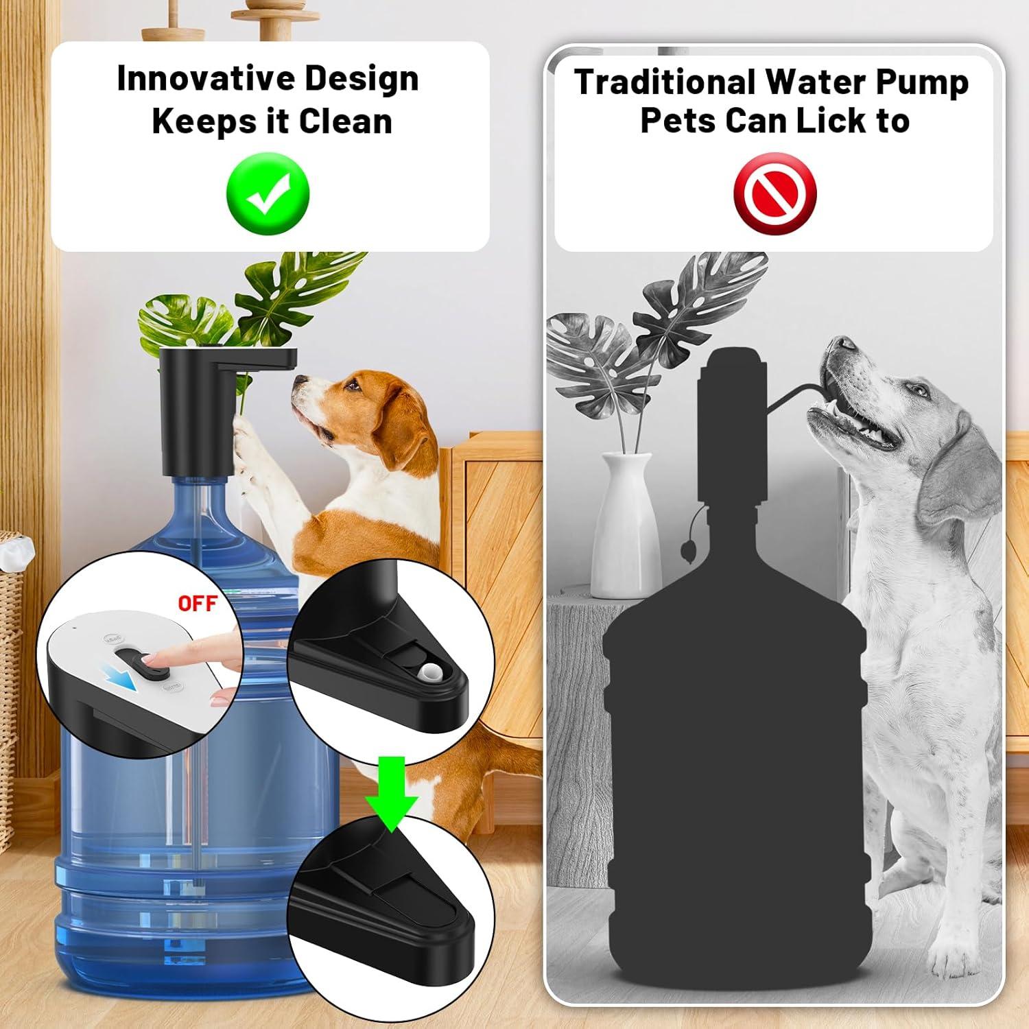 Dispensador de Agua Eléctrico VAPTEC 5 Galones Panda-Negro