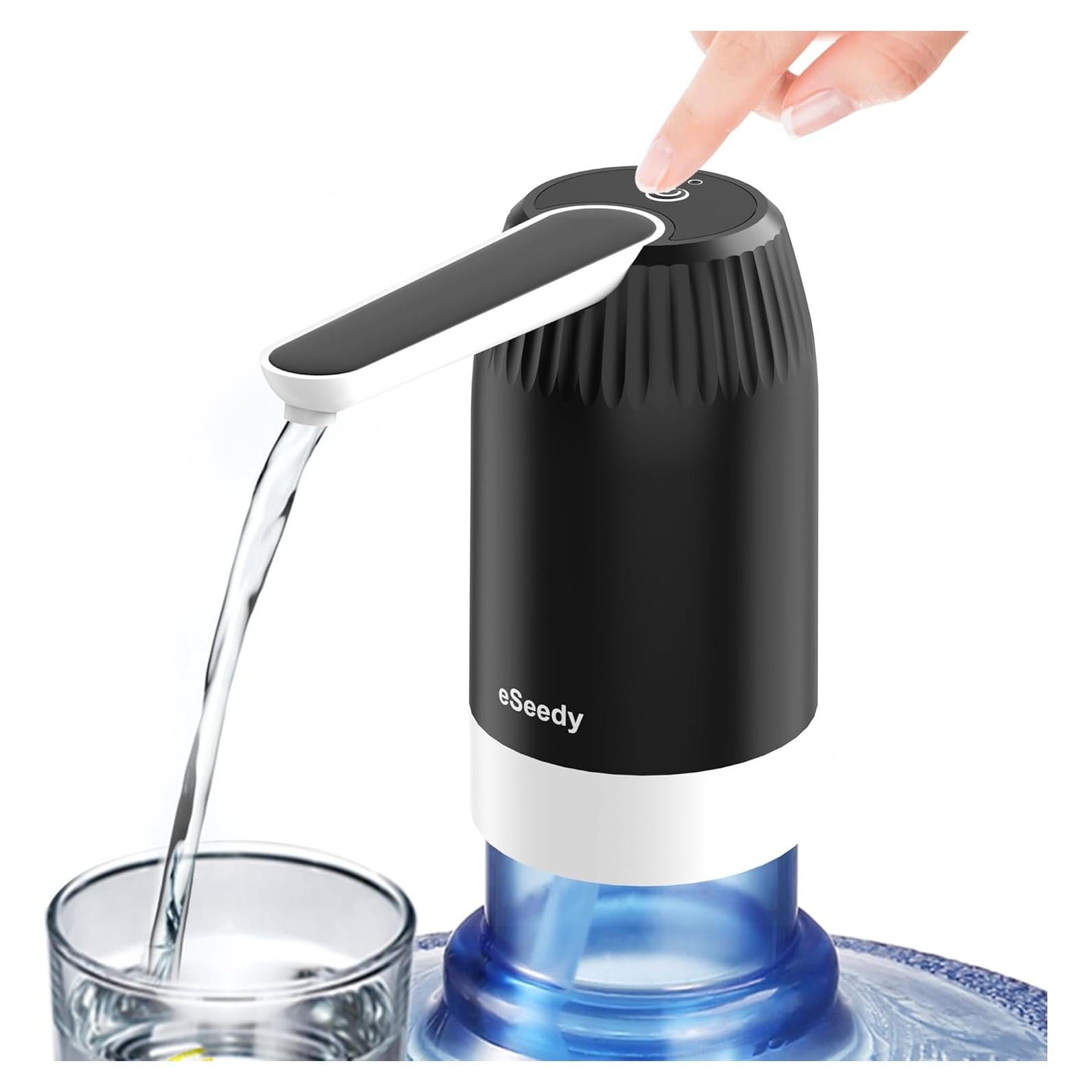 Bomba de Agua Eléctrica eSeedy para Botellas de 5 Galones - Negro