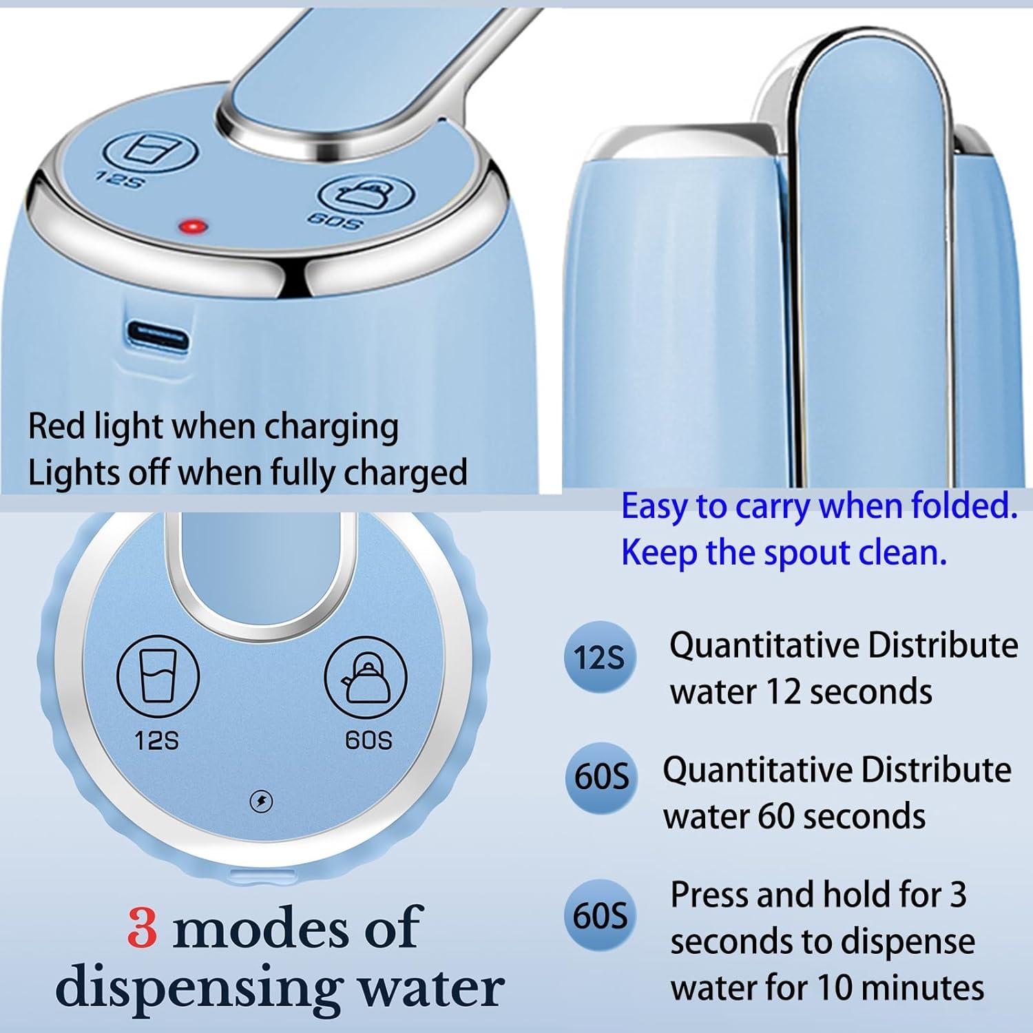 Bomba de Agua Eléctrica Portátil CoolWAY 5 Galones USB