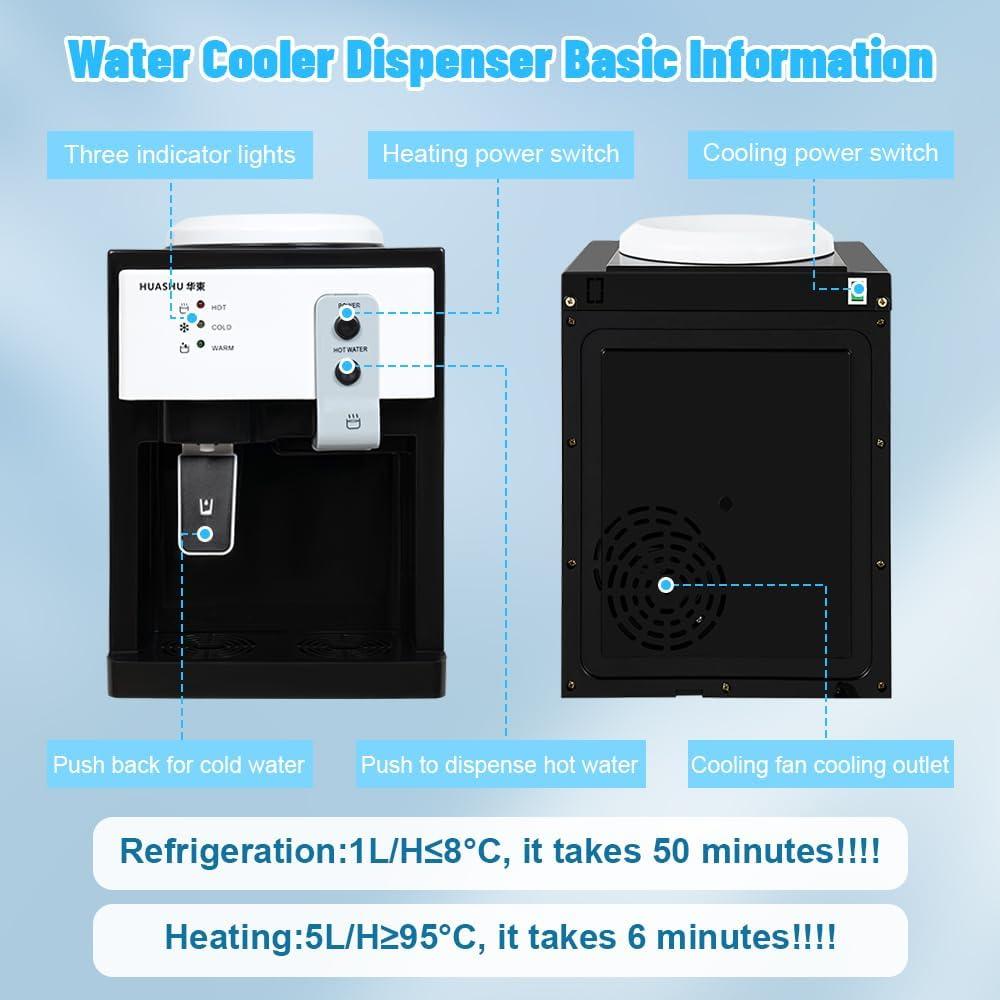 Dispensador de Agua Caliente y Fría Bazargame 18.9L Carga Superior