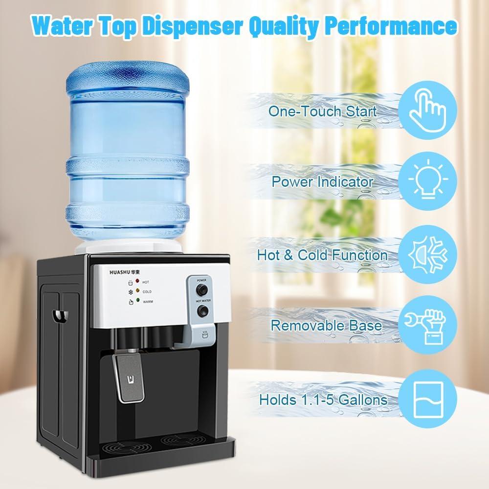 Dispensador de Agua Caliente y Fría Bazargame 18.9L Carga Superior