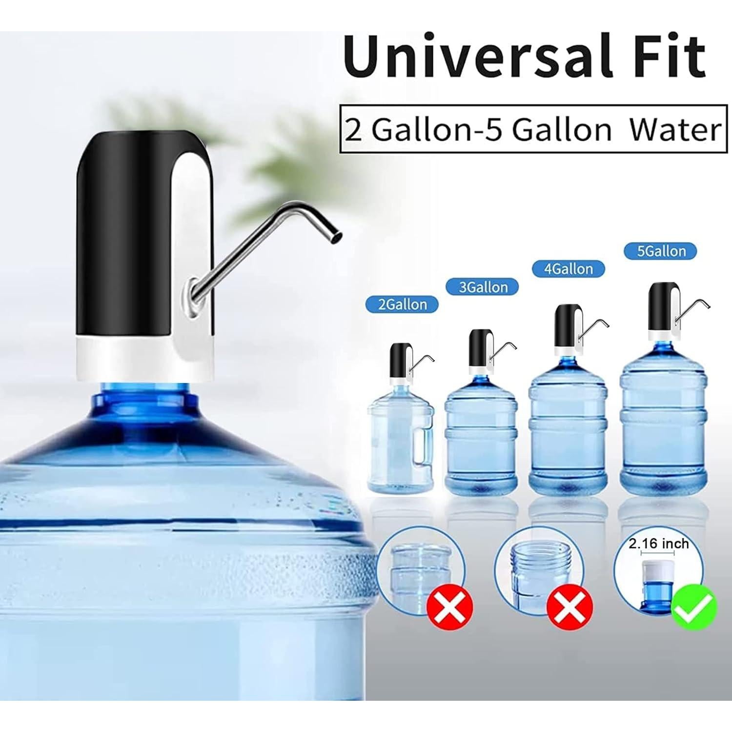 Dispensador de Agua Eléctrico Wodgreat 5 Galones USB Portátil