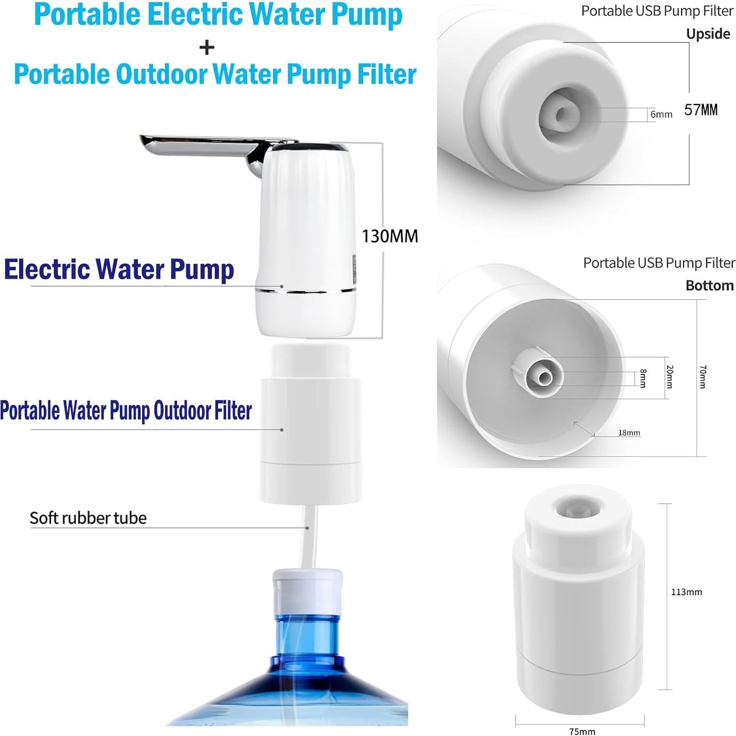 Bomba Eléctrica de Agua CoolWAY K080 - Dispensador Portátil 5 Galones