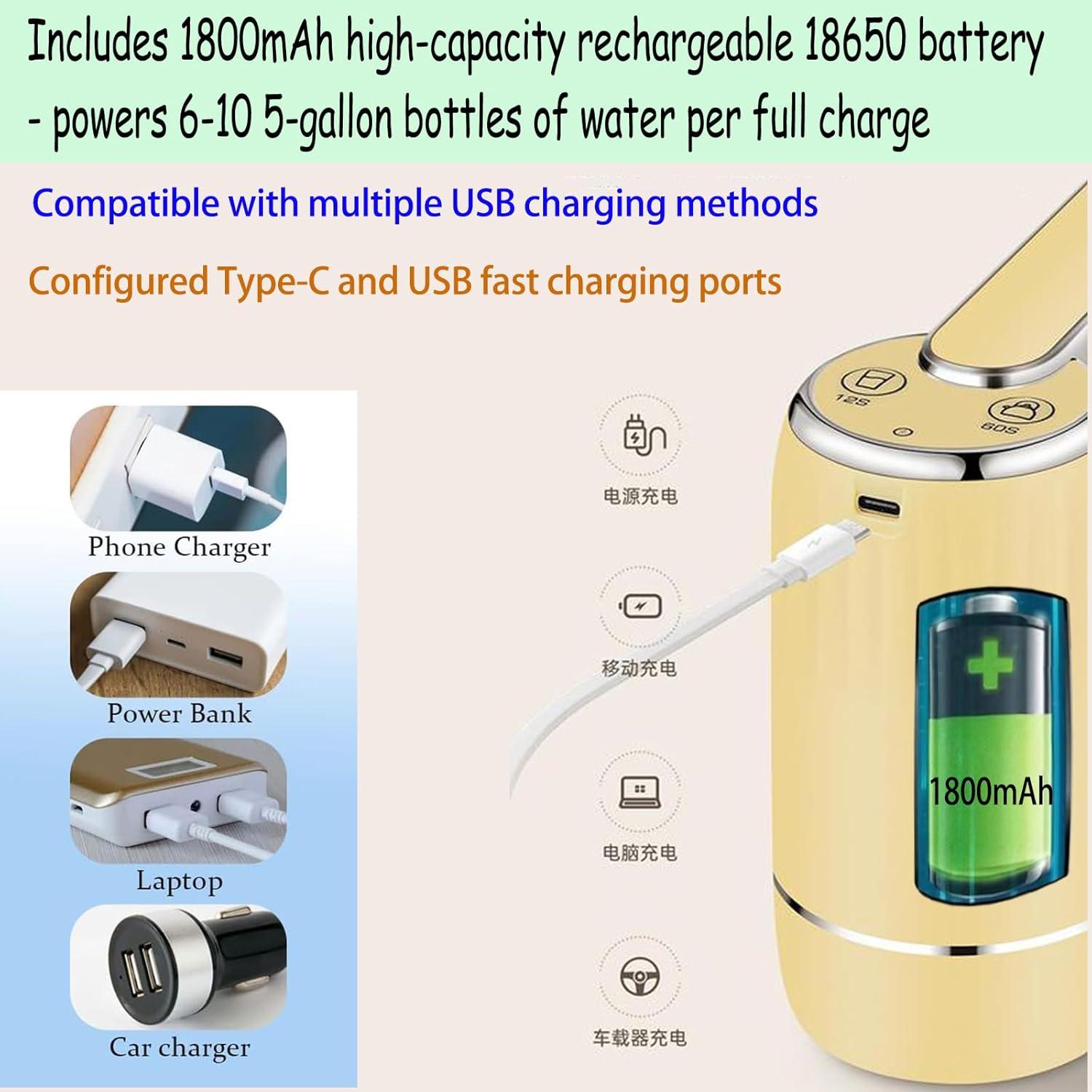 Bomba Eléctrica de Agua CoolWAY K080 - Dispensador Portátil 5 Galones