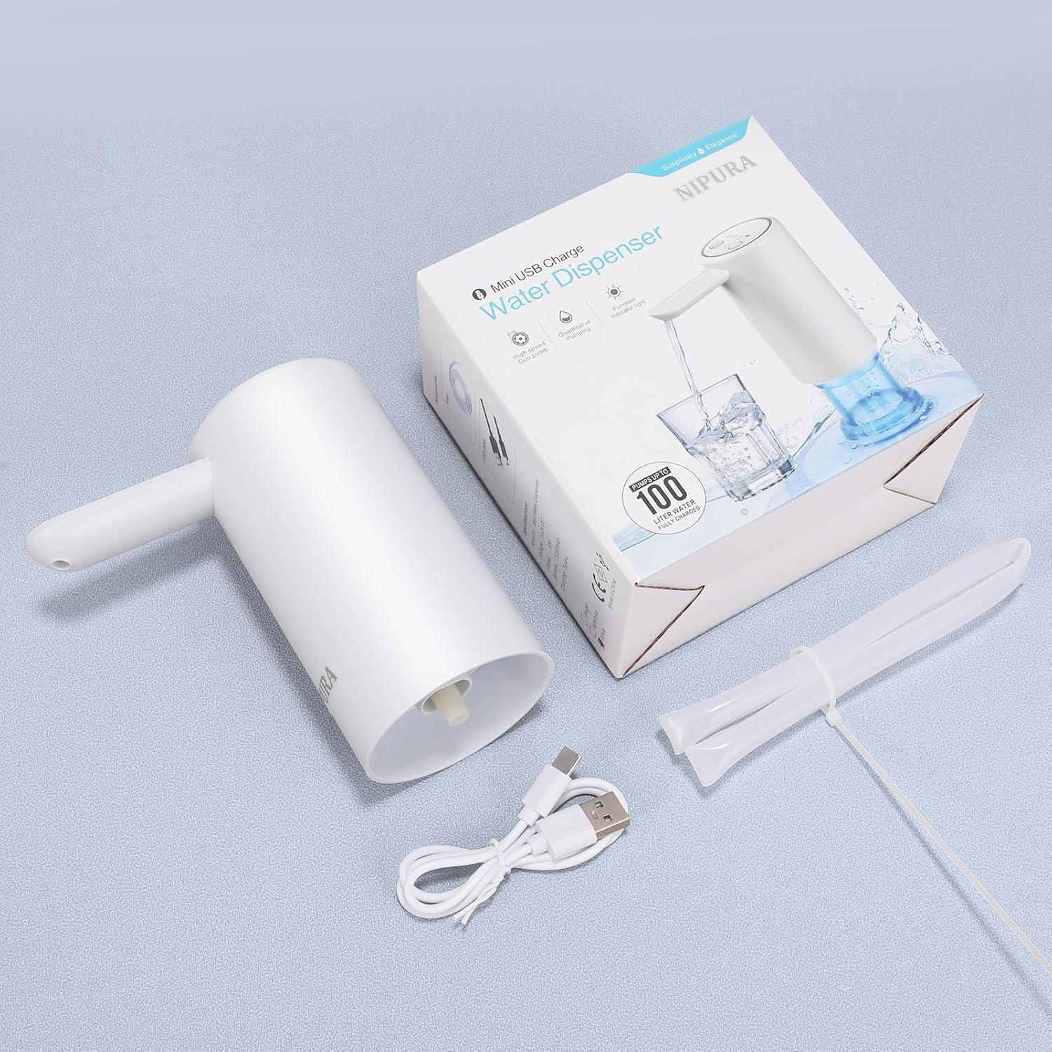 Bomba de Agua Eléctrica NIPURA 5 Galones USB Portátil