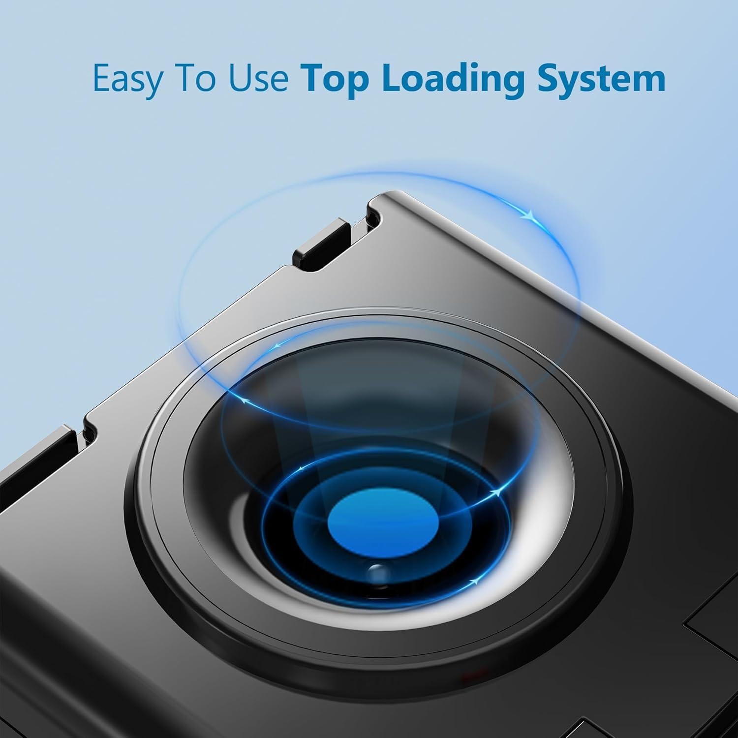 Dispensador de Agua Euhomy Carga Superior 5 Galones Negro