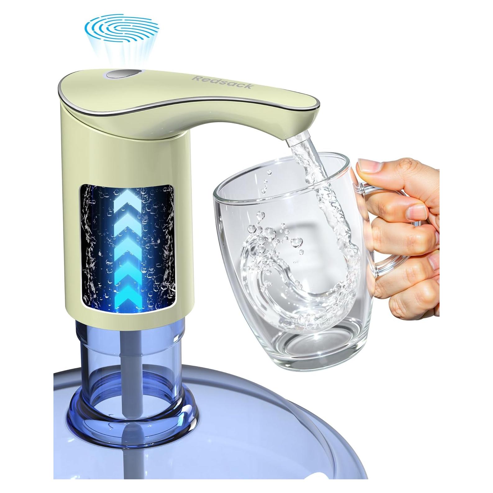 Dispensador de Agua Eléctrico Redsack 5 Galones USB-C Amarillo