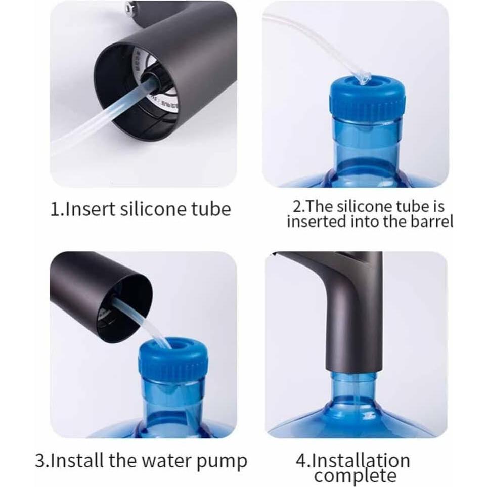 Bomba Automática de Agua Vshinic 5 Galones USB Recargable - Negro