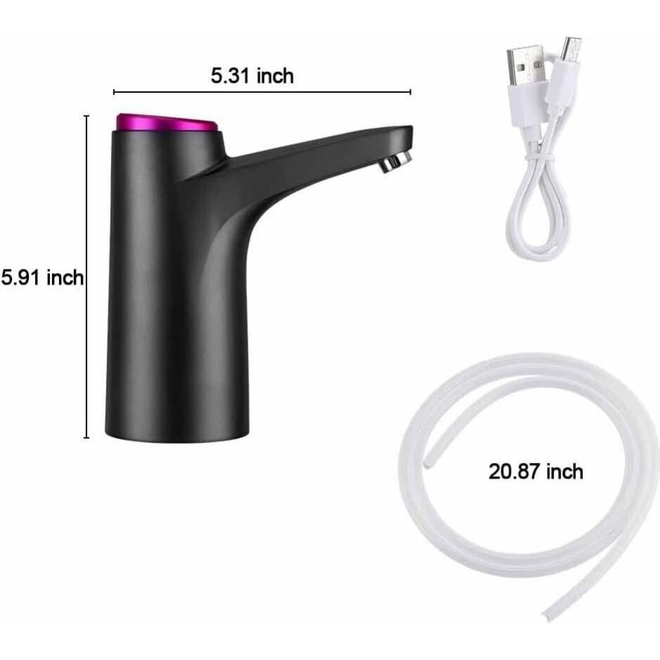 Bomba Automática de Agua Vshinic 5 Galones USB Recargable - Negro