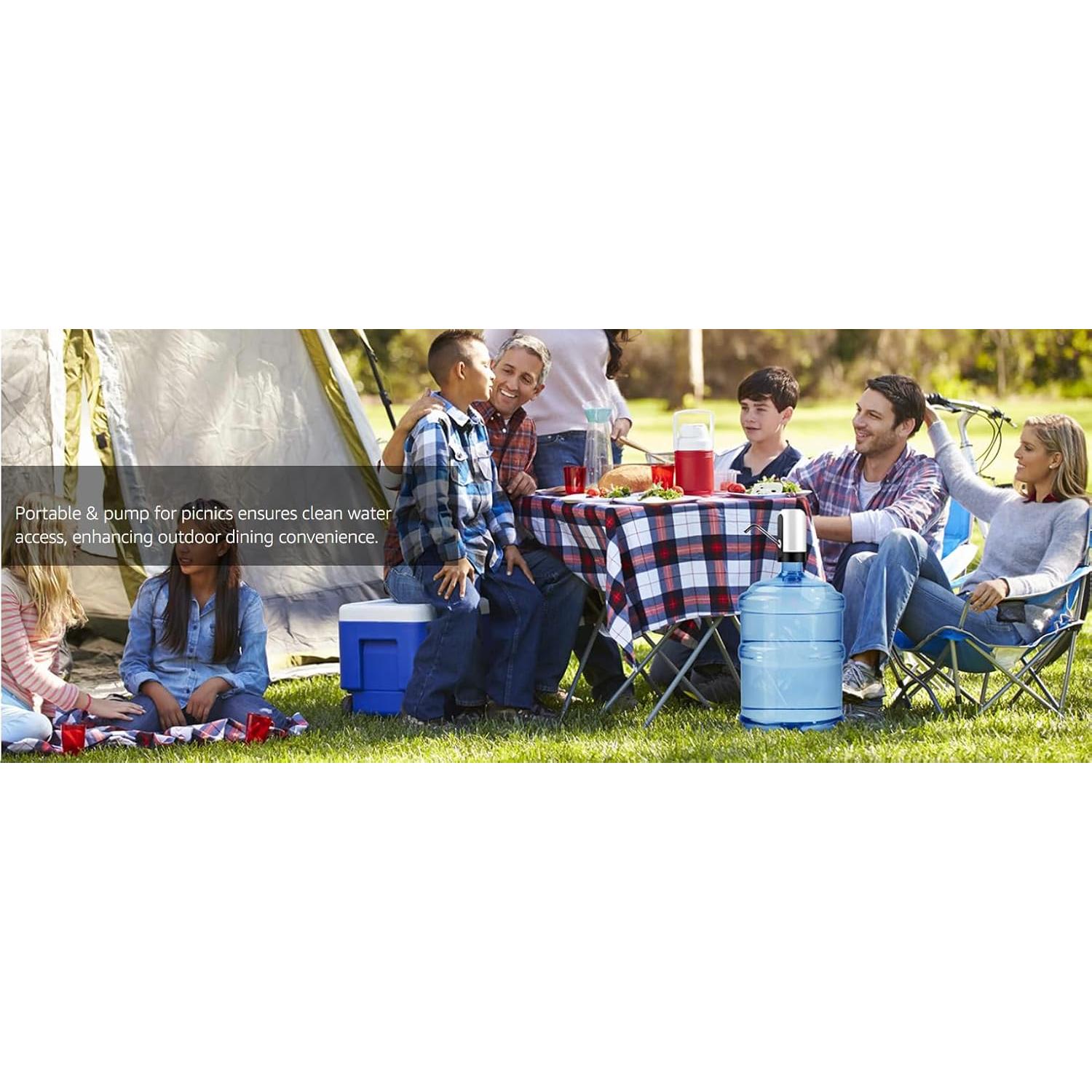 Dispensador de Agua Eléctrico Genérico 5 Galones Blanco