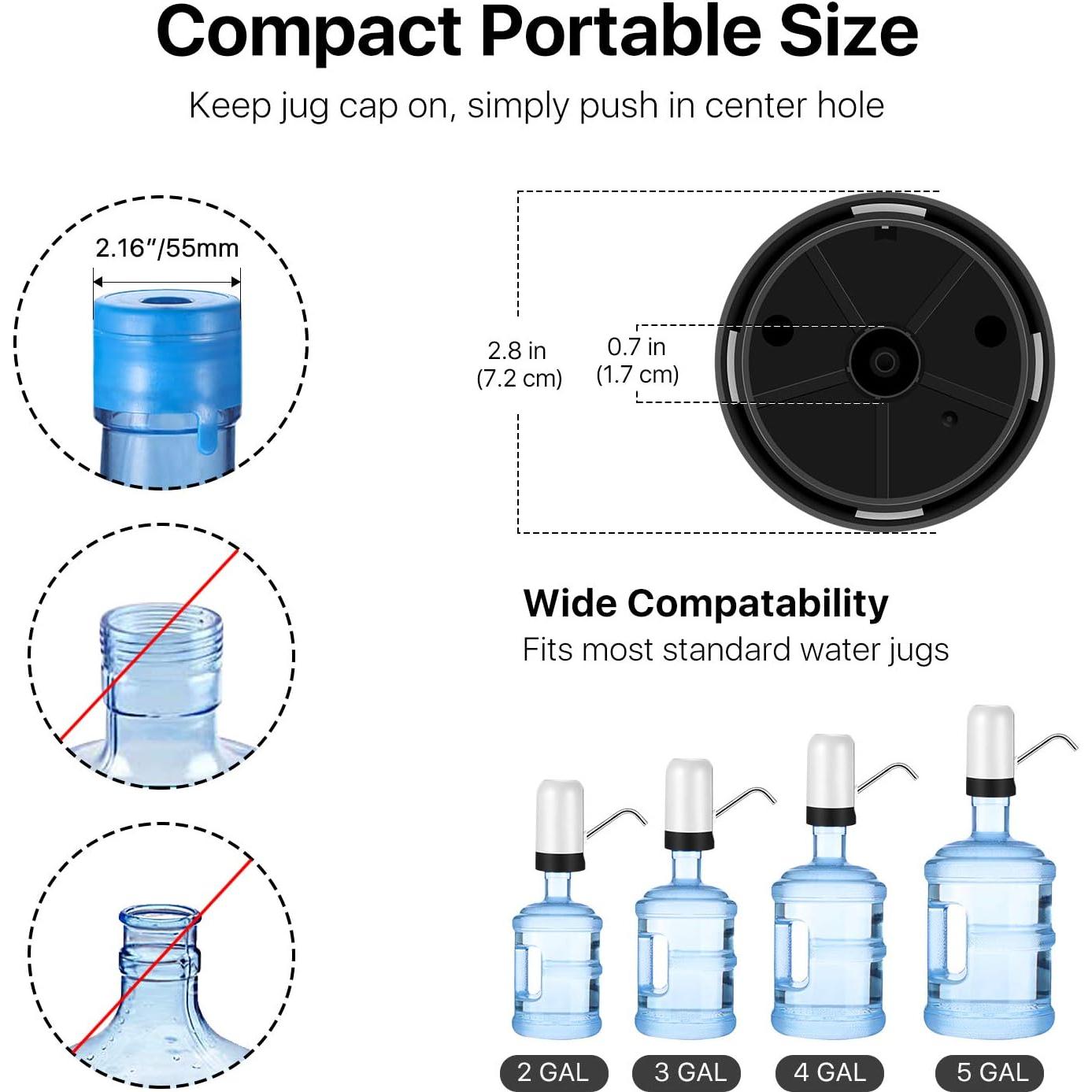 Dispensador de Agua Eléctrico Flexzion 5 Galones Blanco