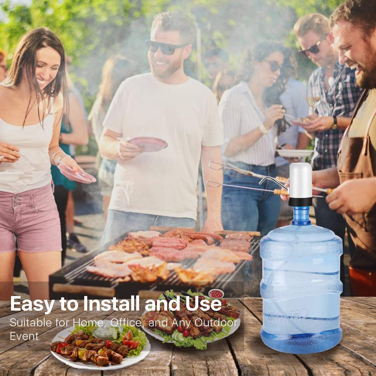 Dispensador de Agua Eléctrico Flexzion 5 Galones Blanco