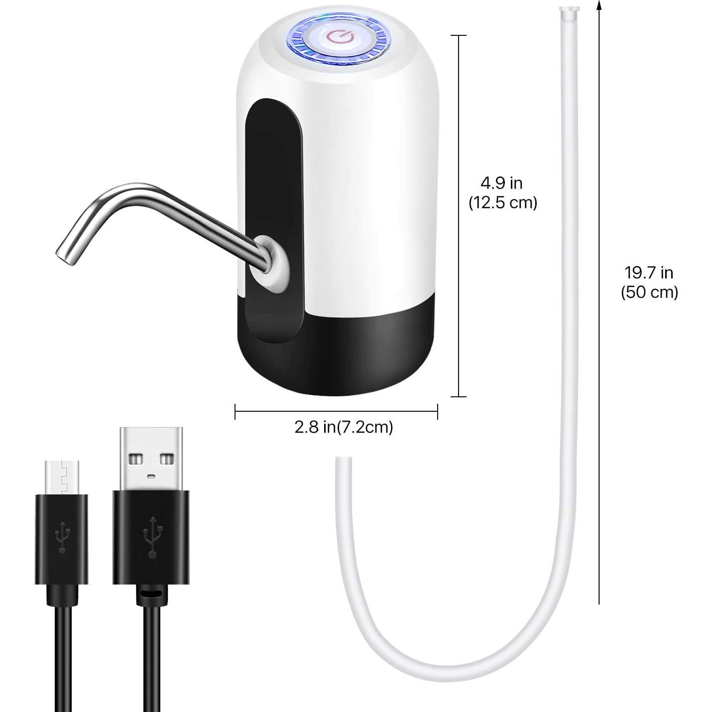 Dispensador de Agua Eléctrico Flexzion 5 Galones Blanco