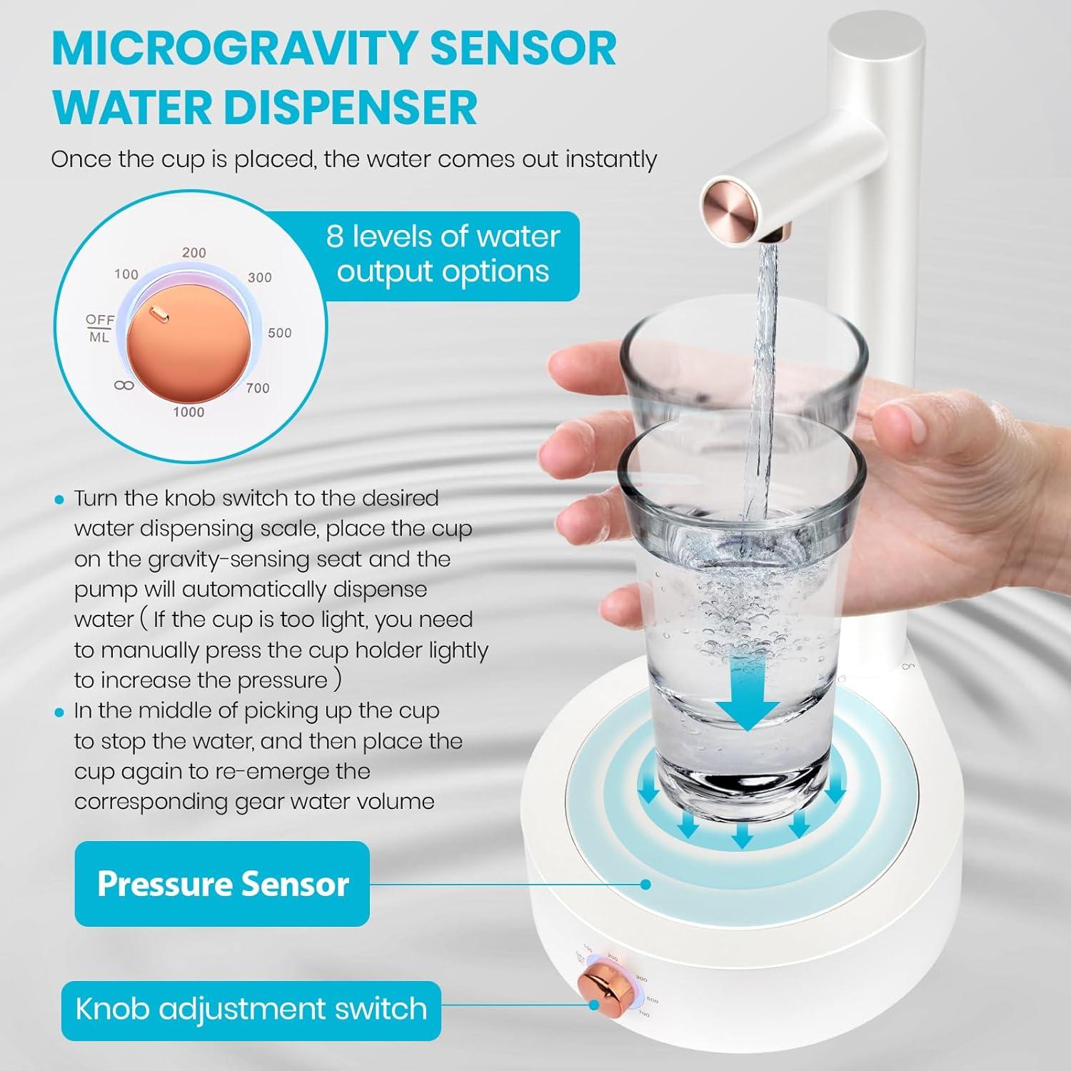 Dispensador de Agua Eléctrico Keweis 5 Galones con Sensor