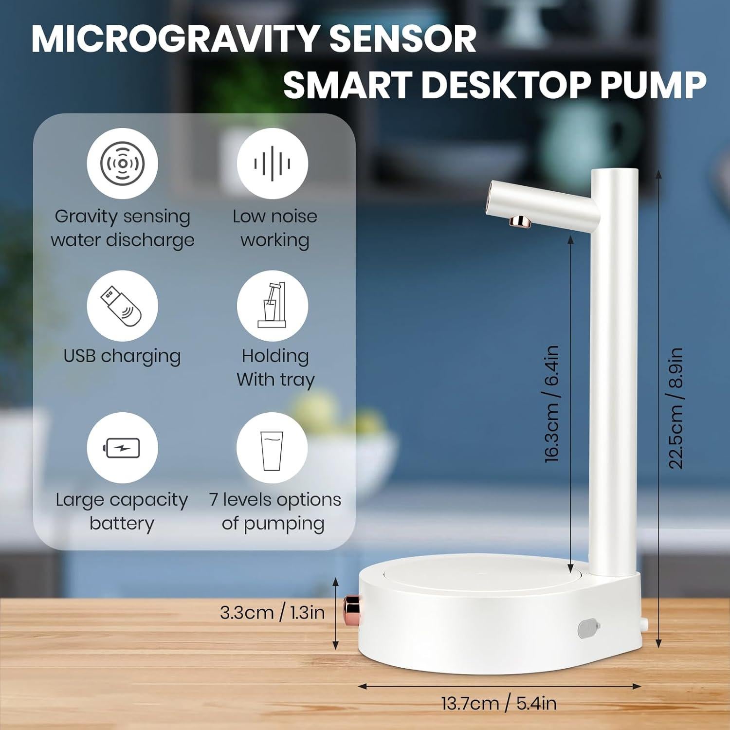 Dispensador de Agua Eléctrico Keweis 5 Galones con Sensor