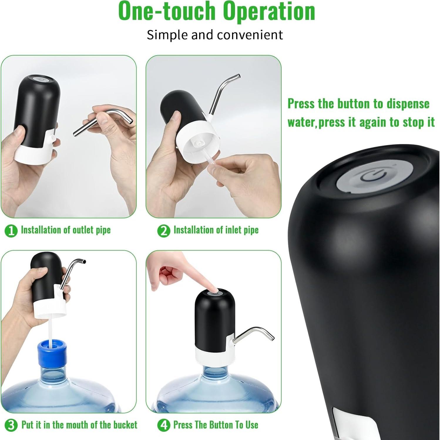 Bomba de Agua Eléctrica Recargable NUOGAO 19 Litros Negra