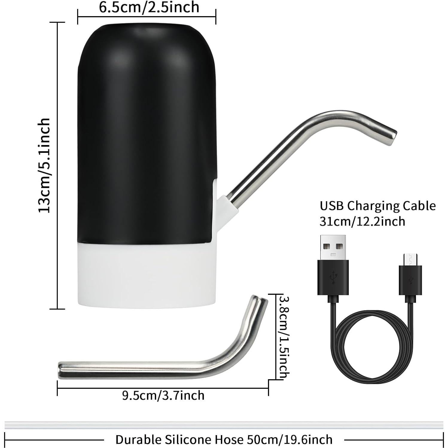 Bomba de Agua Eléctrica Recargable NUOGAO 19 Litros Negra