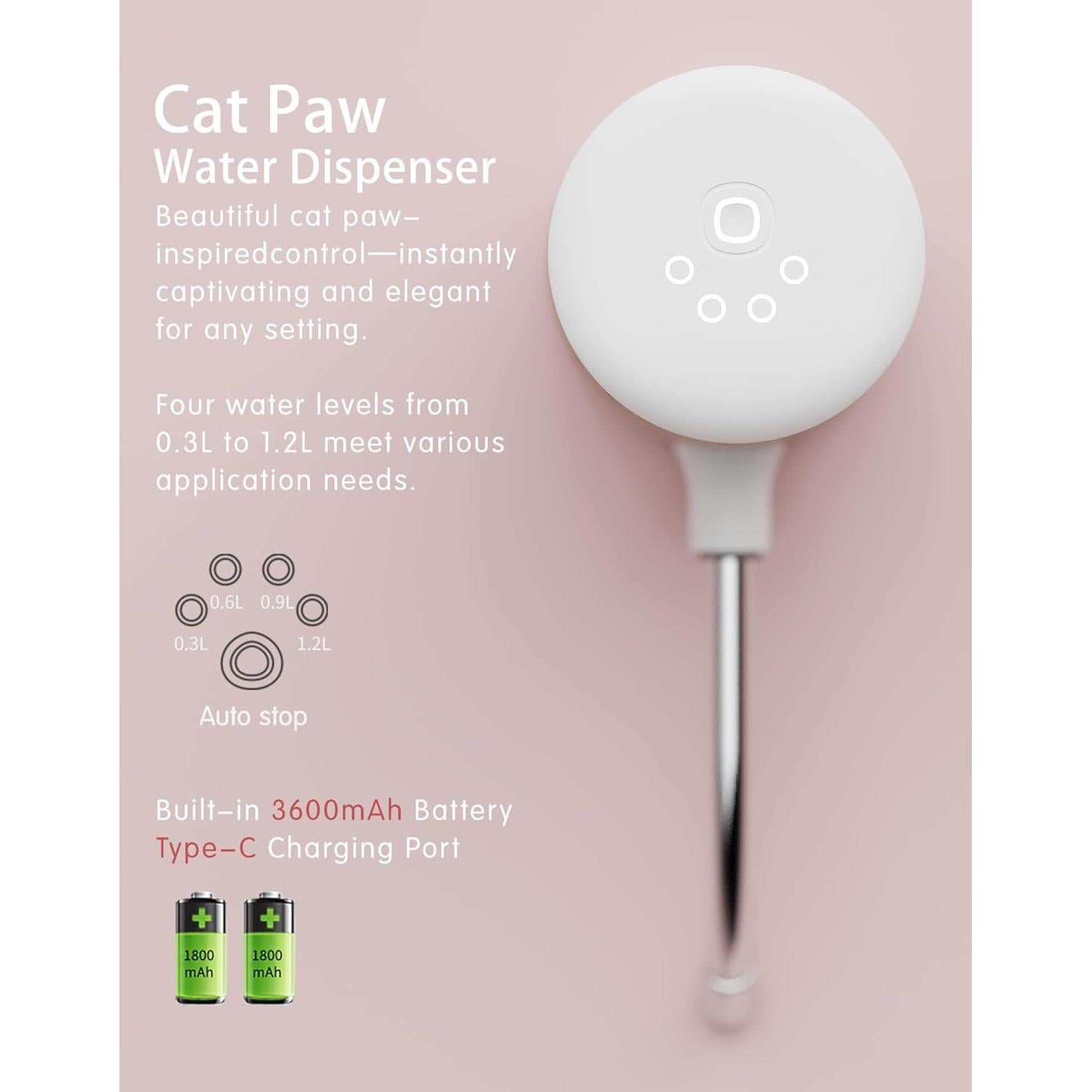 Dispensador de Agua Inteligente TMASTER 5 Galones Carga Tipo-C