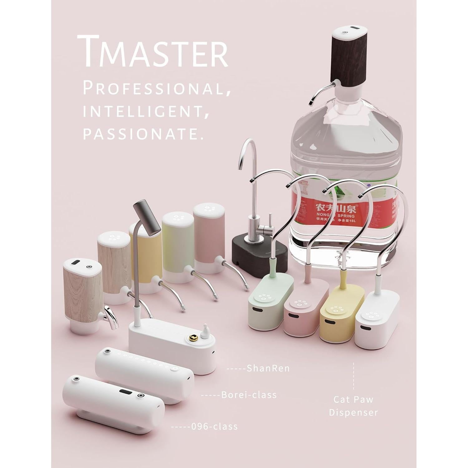 Dispensador de Agua Inteligente TMASTER 5 Galones Carga Tipo-C