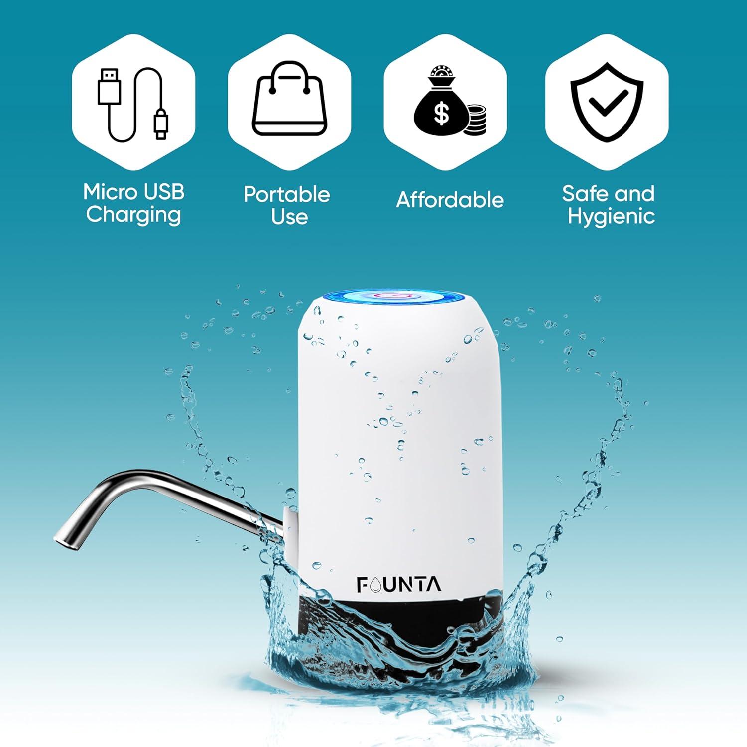 Dispensador de Agua Eléctrico Founta Life 5 Galones BPA Libre
