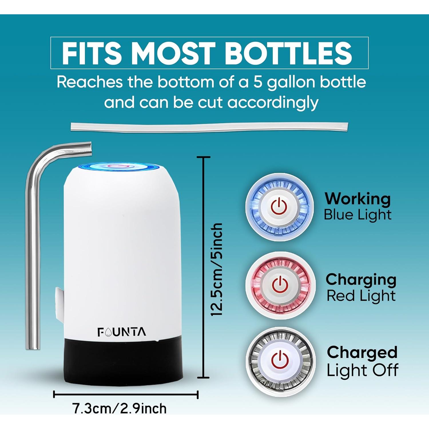 Dispensador de Agua Eléctrico Founta Life 5 Galones BPA Libre