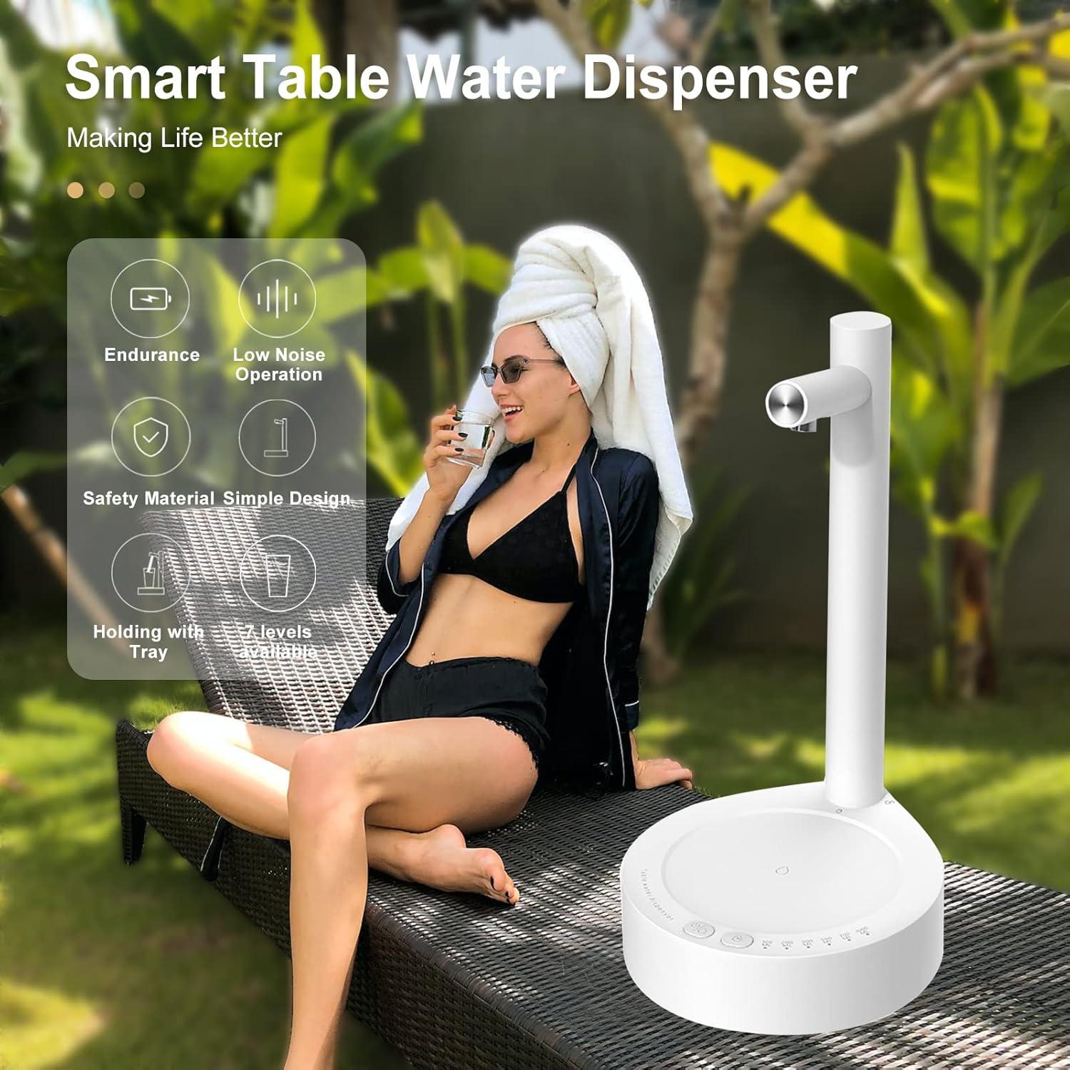 Dispensador de Agua Eléctrico Homry 5 Galones con Carga USB