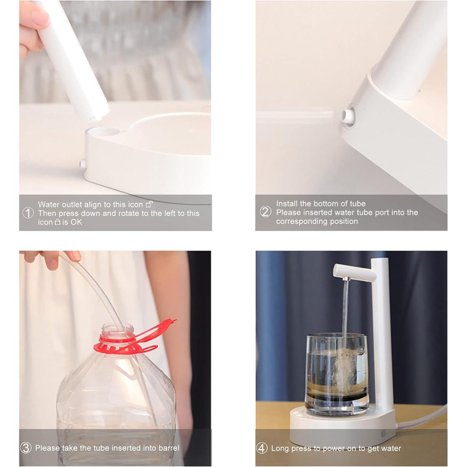 Dispensador de Agua Eléctrico Homry 5 Galones con Carga USB