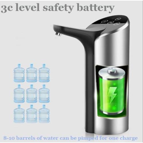 Bomba de Agua Eléctrica Aquadecor 5 Galones USB Plata