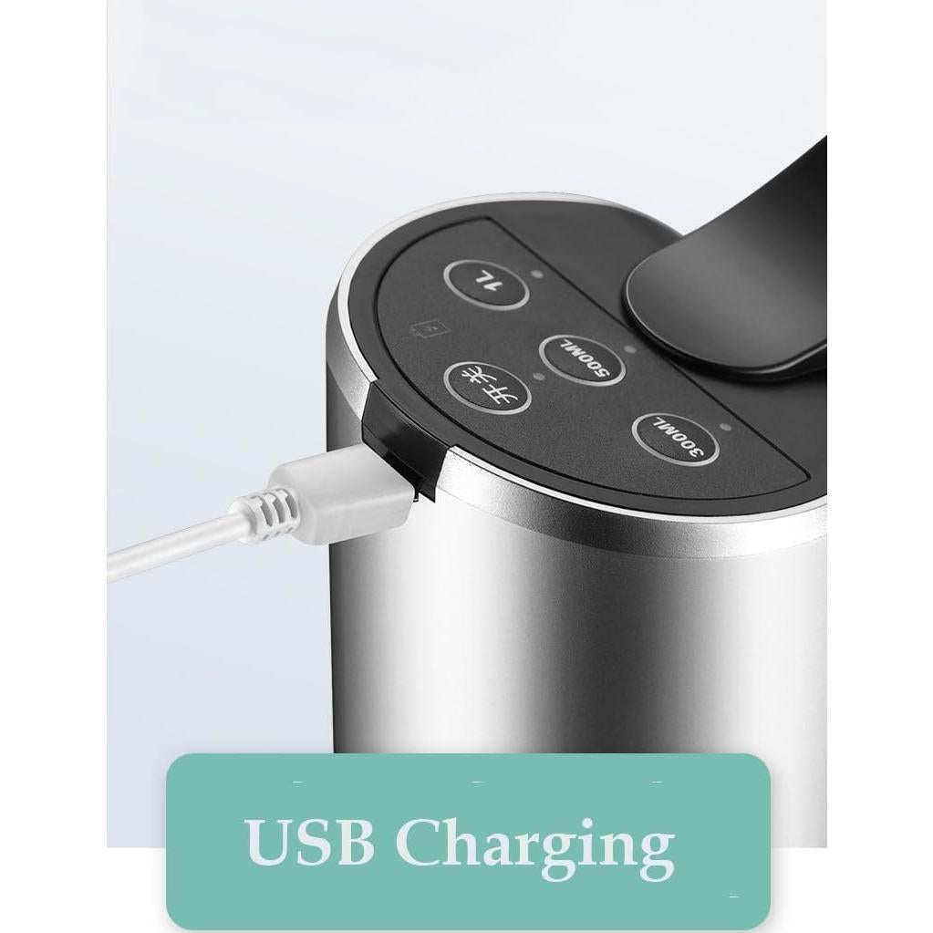 Bomba de Agua Eléctrica Aquadecor 5 Galones USB Plata