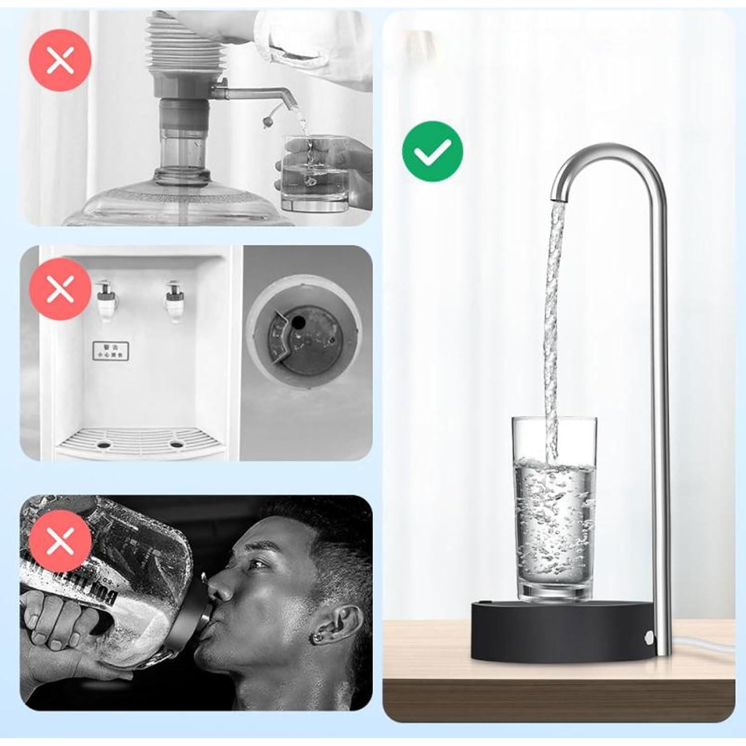 Dispensador de Agua Eléctrico ZIZEV 1800mAh ABS Inoxidable