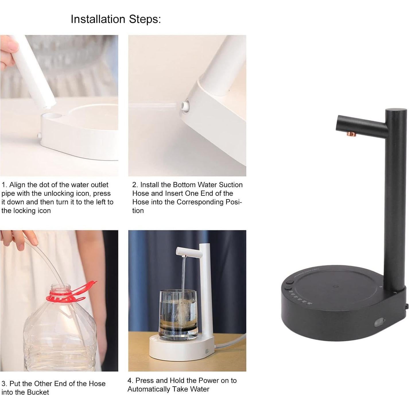 Bomba de Agua Inalámbrica Bewinner 1800mAh 6 Niveles 19L