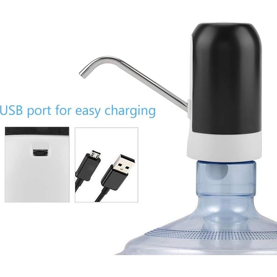 Bomba de Agua Potable Eléctrica EBTOOLS 4W USB Negro