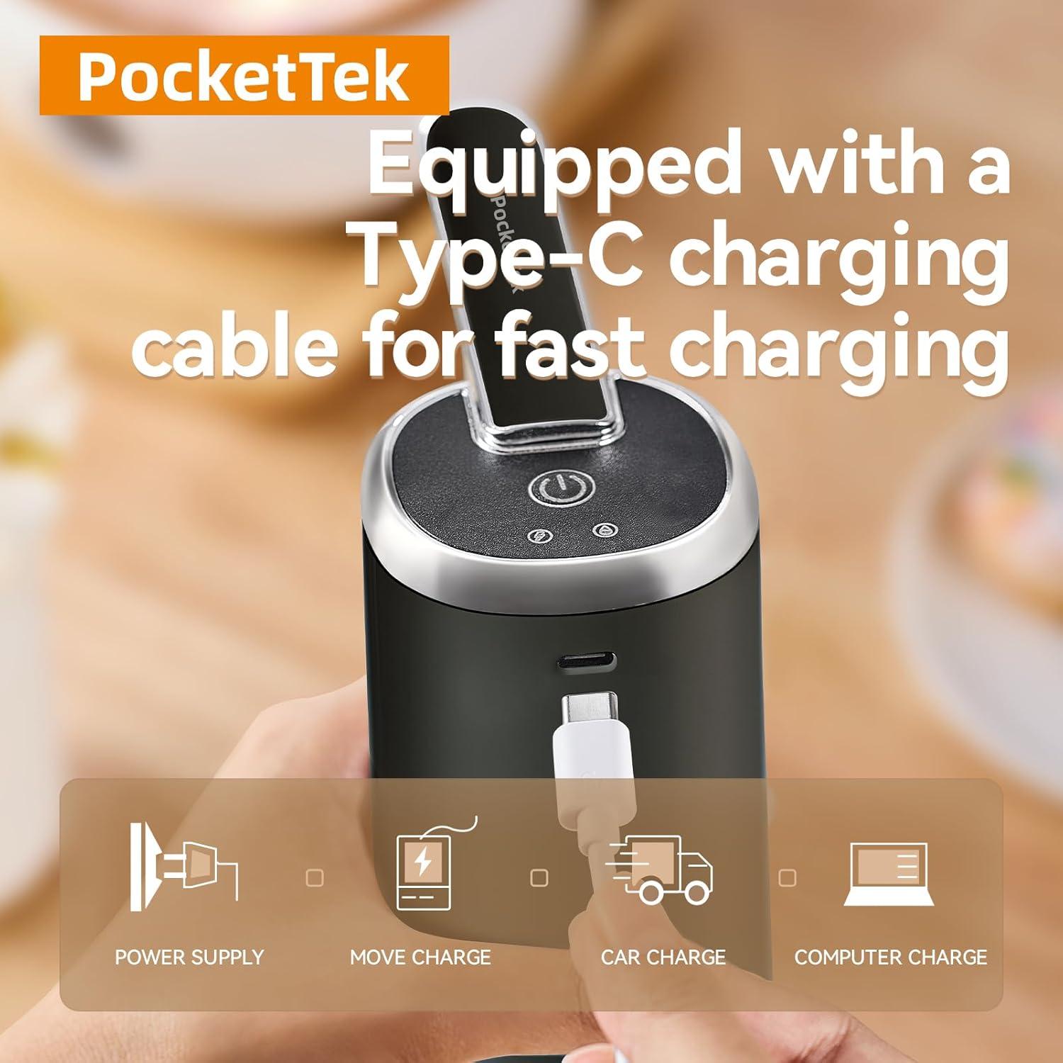 Dispensador de Agua Eléctrico PocketTek 5 Galones USB Plegable