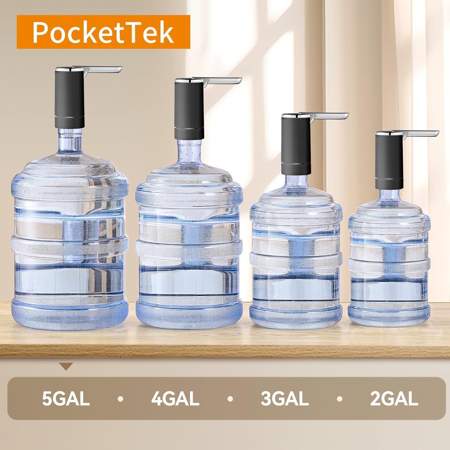 Dispensador de Agua Eléctrico PocketTek 5 Galones USB Plegable