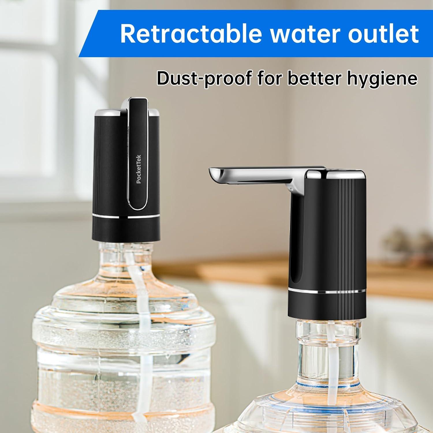 Dispensador de Agua Eléctrico PocketTek 5 Galones USB Plegable