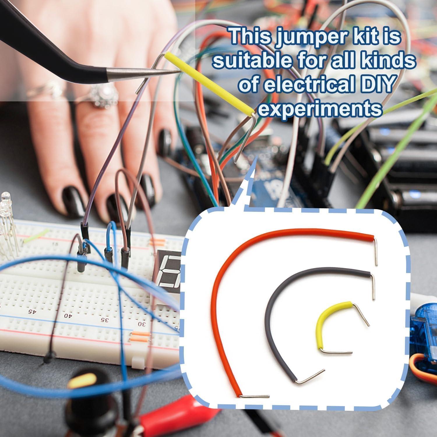 Kit de 560 Piezas de Cables de Salto y Protoboard Sunxeke