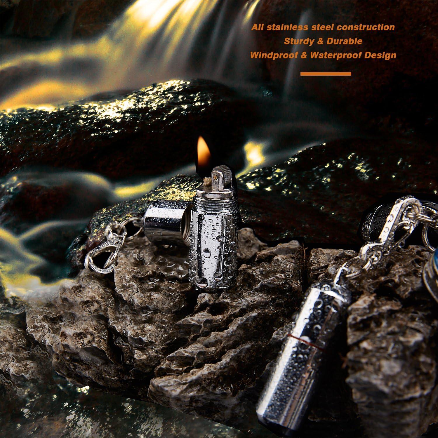 Paquete de 2 Encendedores Mini Impermeables Dreambay EDC