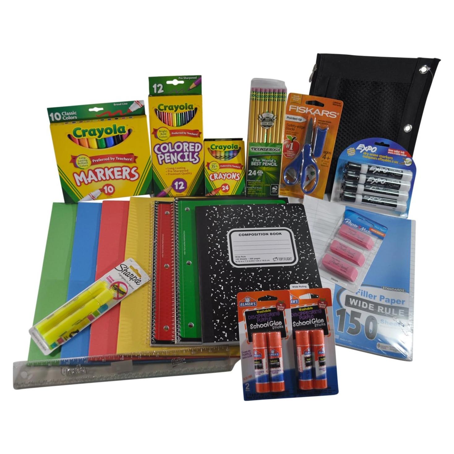 Kit Escolar Crayola - Lápices, Marcadores y Más