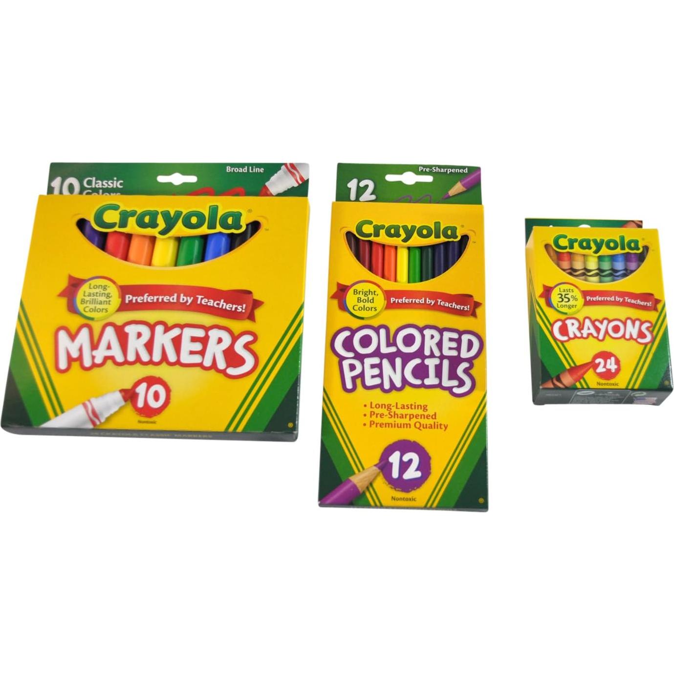 Kit Escolar Crayola - Lápices, Marcadores y Más