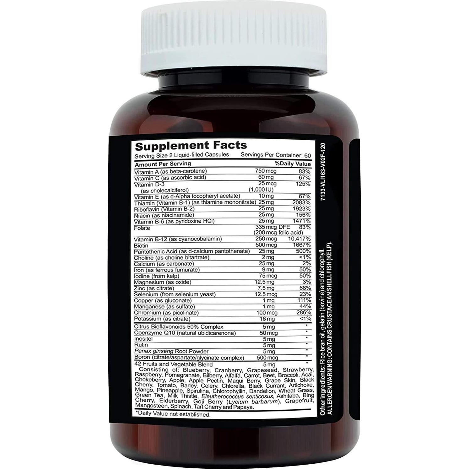 Multivitamínico Líquido Completo Clinical Daily 120 Cápsulas