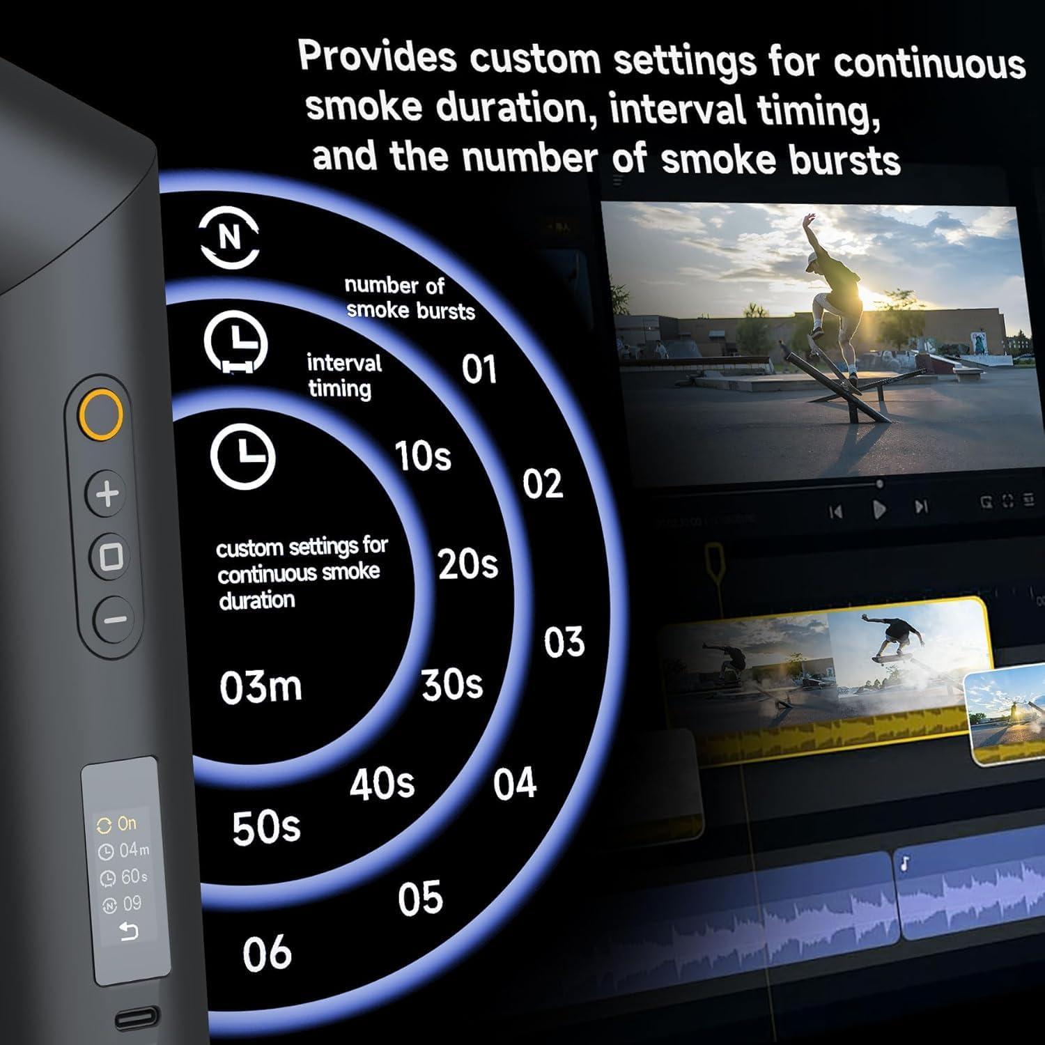 Máquina de Niebla Portátil COLBOR CF5 40W con Control Remoto