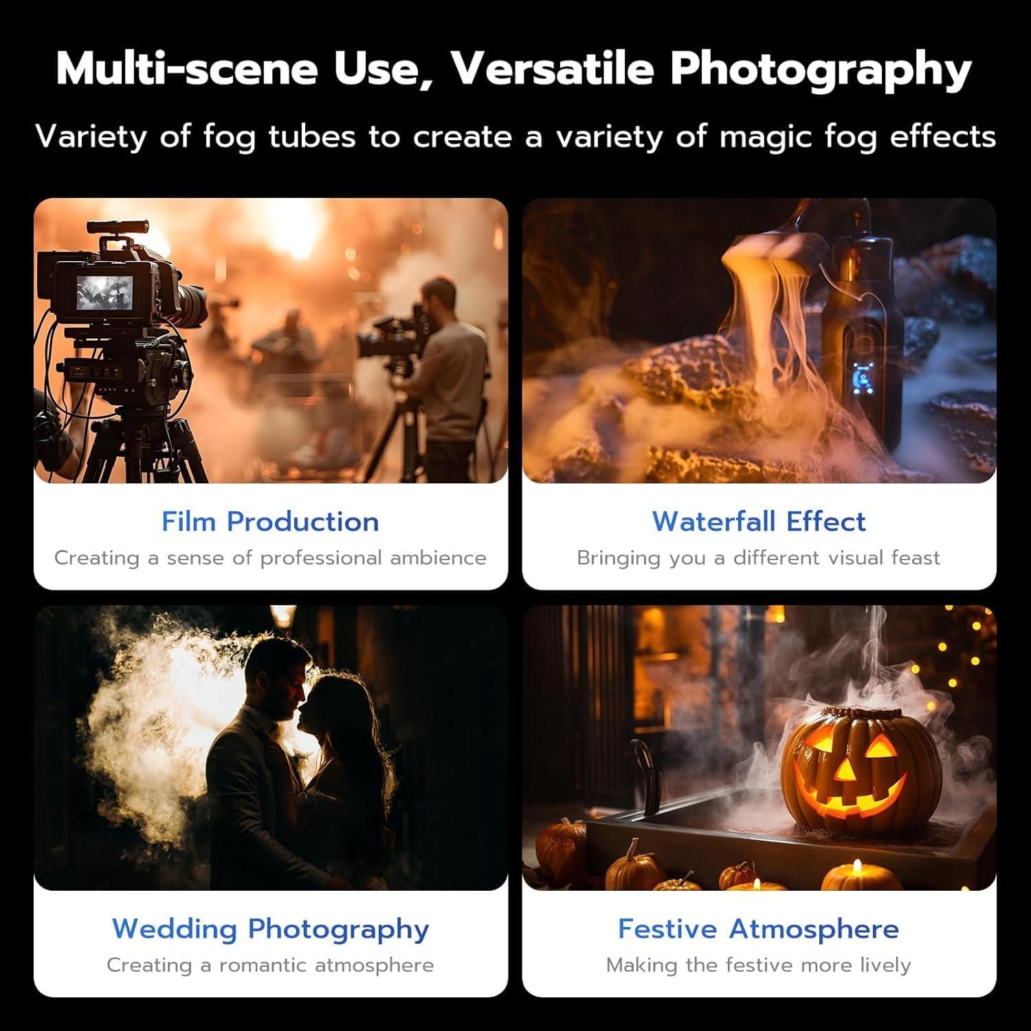 Máquina de Niebla Portátil COLBOR CF5 40W con Control Remoto