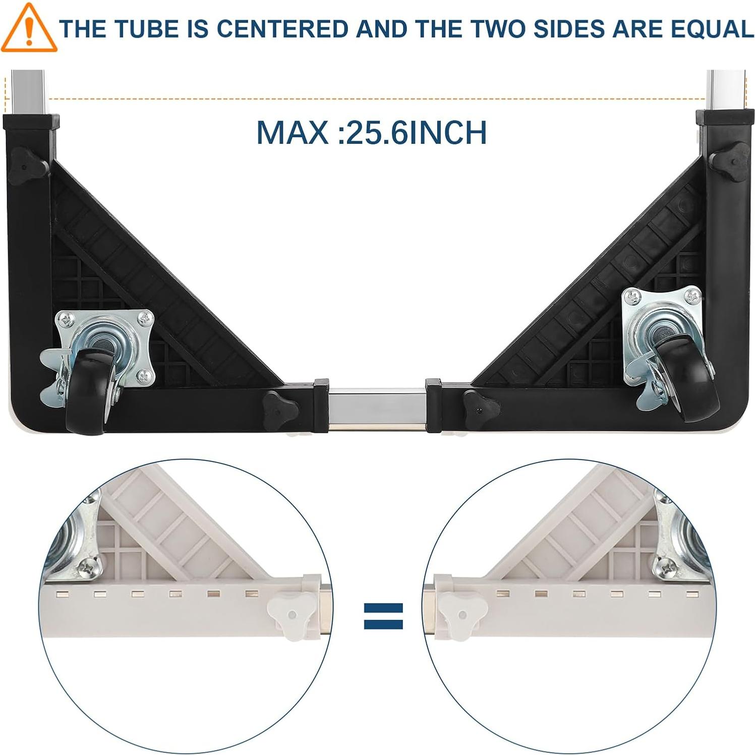 Soporte Móvil HQO LOVL para Mini Nevera y Lavadora Ajustable 44.9-65 cm