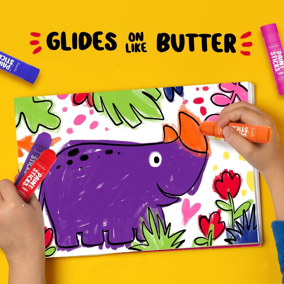 Set de 12 Palos de Pintura Tempera Funcils - No Tóxicos