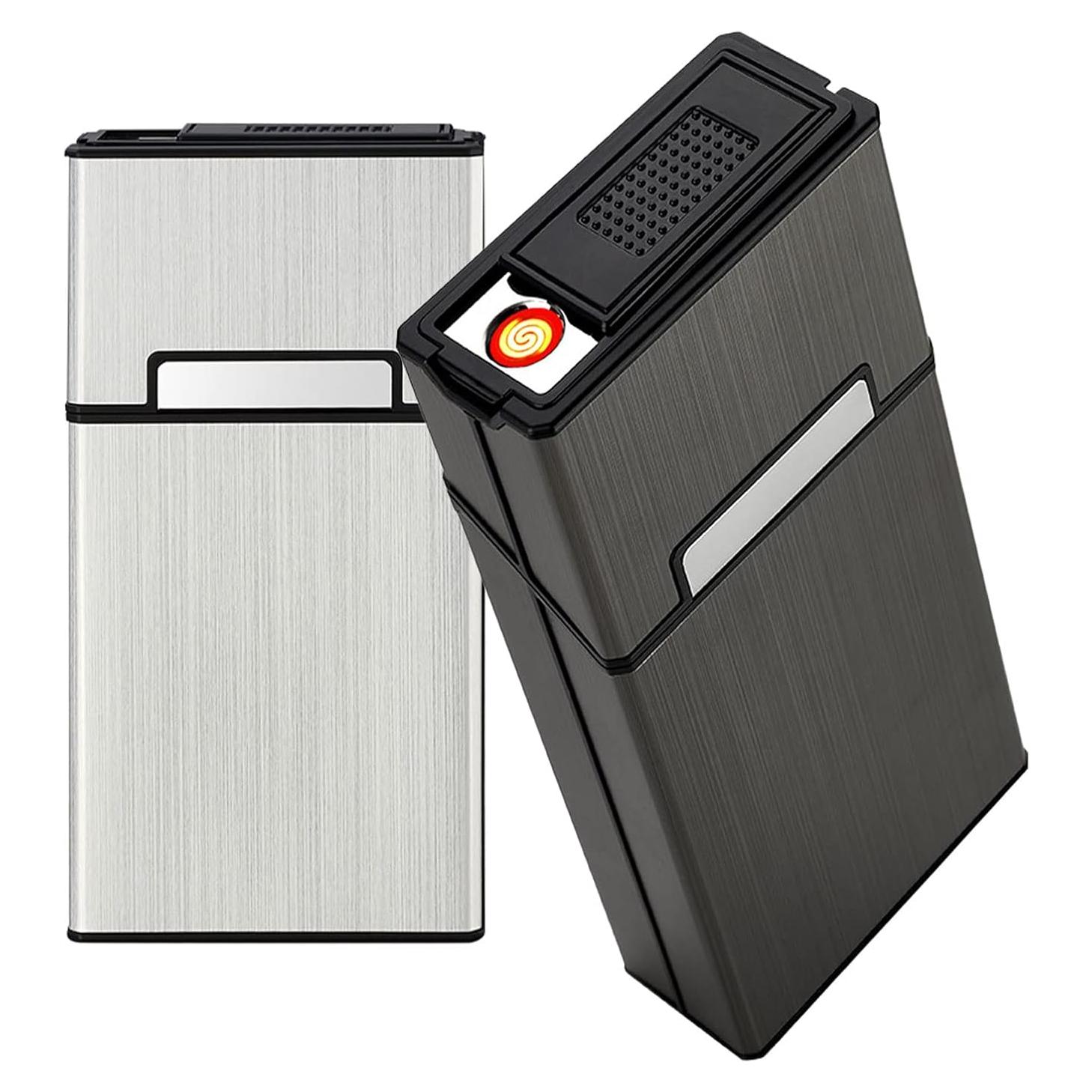 Estuche para Cigarrillos con Encendedor Eléctrico Nescape 20pcs