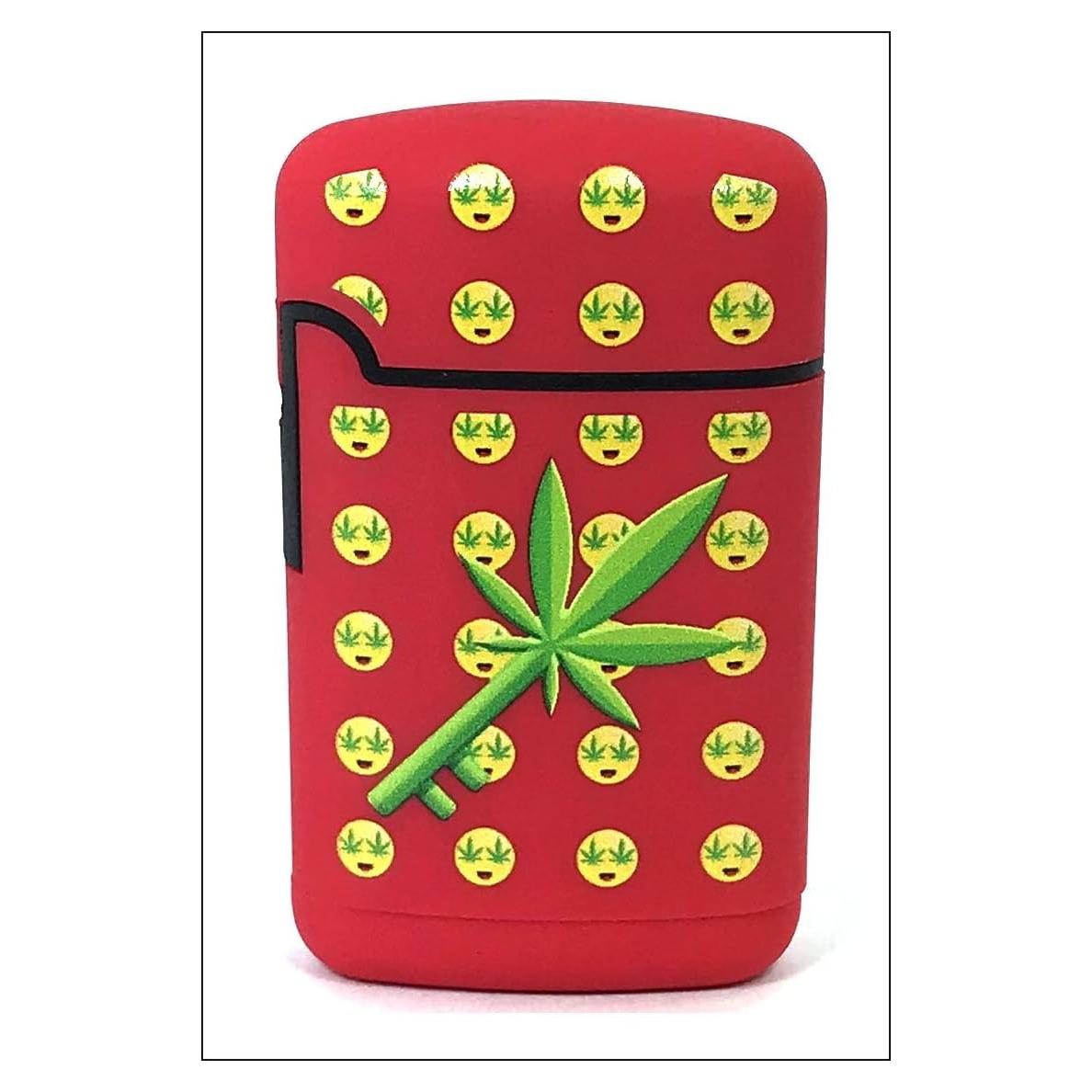 Encendedor Jet Recargable Butano LA Lighter Rojo Ajustable